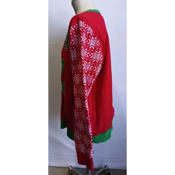 Rockin' Around Jolly XMAS Festive Christmas Sweater Size XL New with Tags - Picture 2 of 12